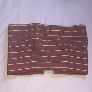 Crop top with stretchable back